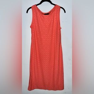 Ronni Nicole Peach Eyelet Sleeveless Dress Small